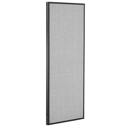 GLOBAL INDUSTRIAL 24-1/4W x 60H Office Partition Panel, Gray 277661GY